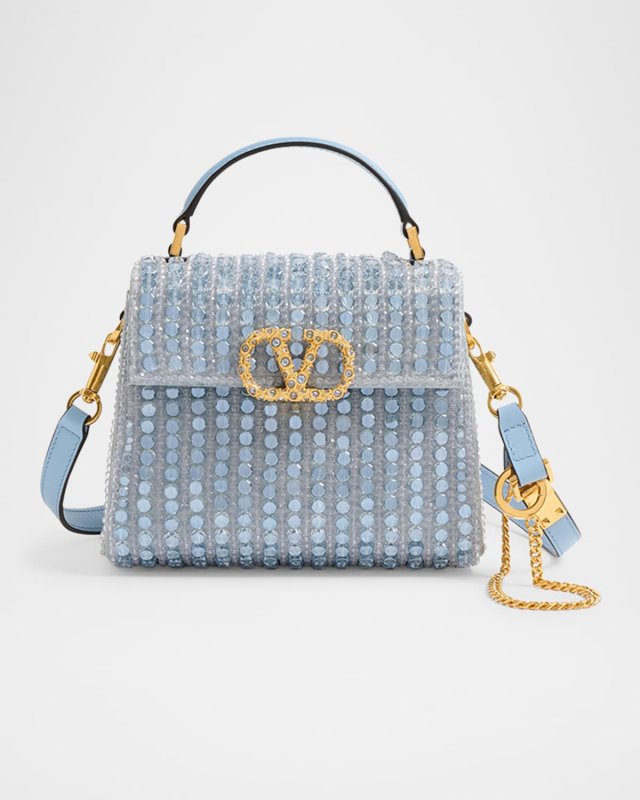 VSLING Mini Crystal Top-Handle Bag